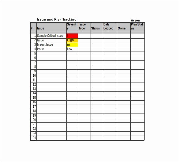 Issue Tracking Template Excel Fresh 9 issue Tracking Templates Free Sample Example format