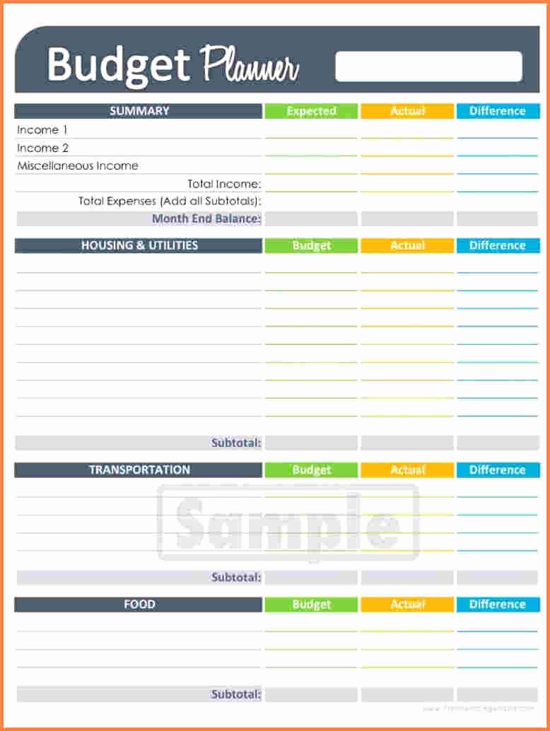 It Budget Template Excel Luxury 9 Printable Bud Spreadsheet