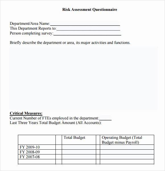 It Risk assessment Template Unique Sample It Risk assessment Template 12 Free Documents In