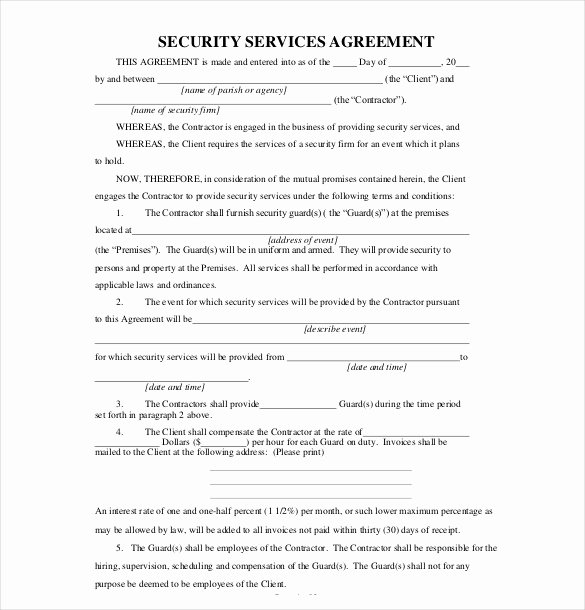 It Service Contract Template Luxury 35 Service Agreement Templates Word Pdf