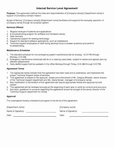 It Support Contract Template Luxury 31 Sample Agreement Templates In Microsoft Word