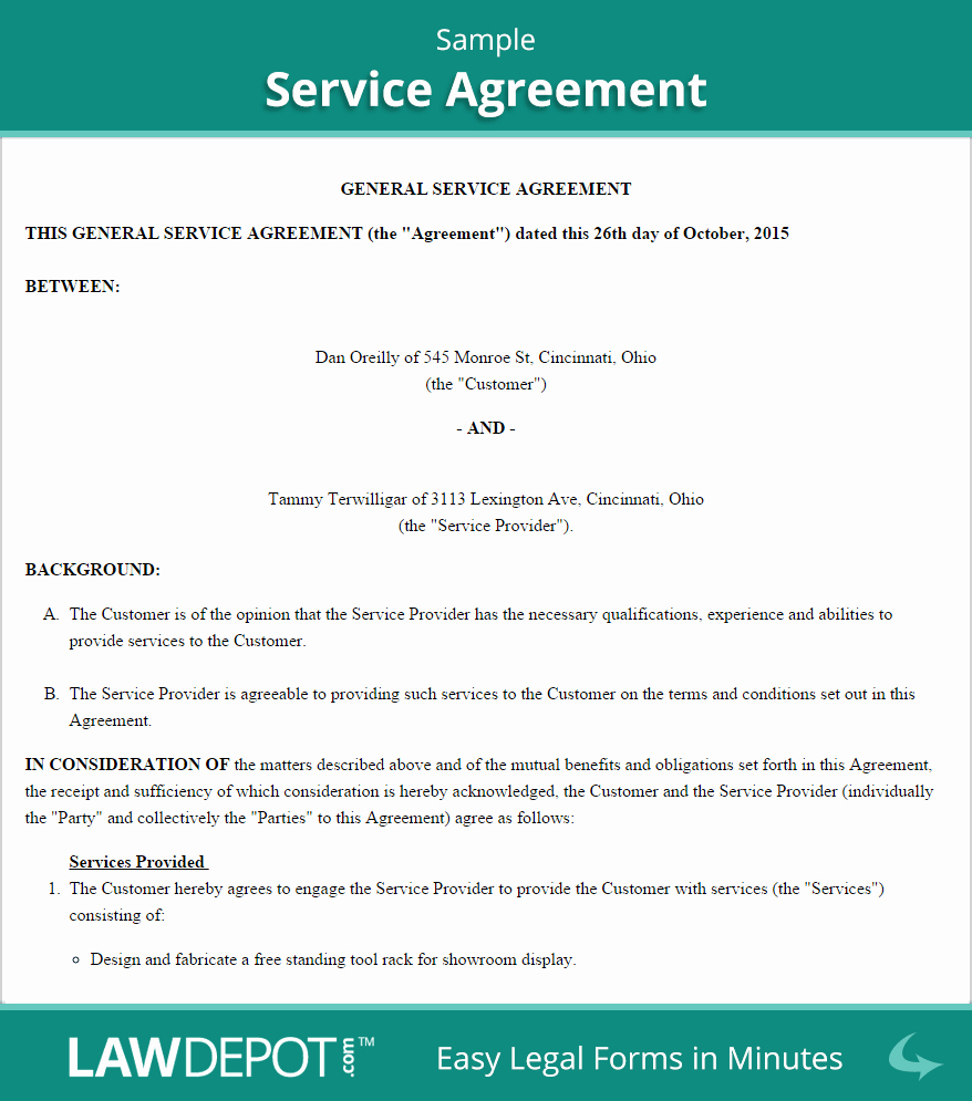 It Support Contract Template Unique Free Service Agreement Create Download and Print