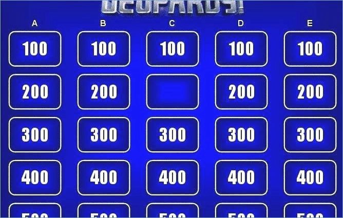 Jeopardy Template with Scorekeeper Beautiful Jeopardy Template Powerpoint 2010 – Pontybistrogramercy