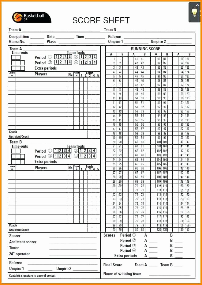 Jeopardy Template with Scorekeeper Fresh Basketball Stat Sheet Template 2 Applicable Simple Score