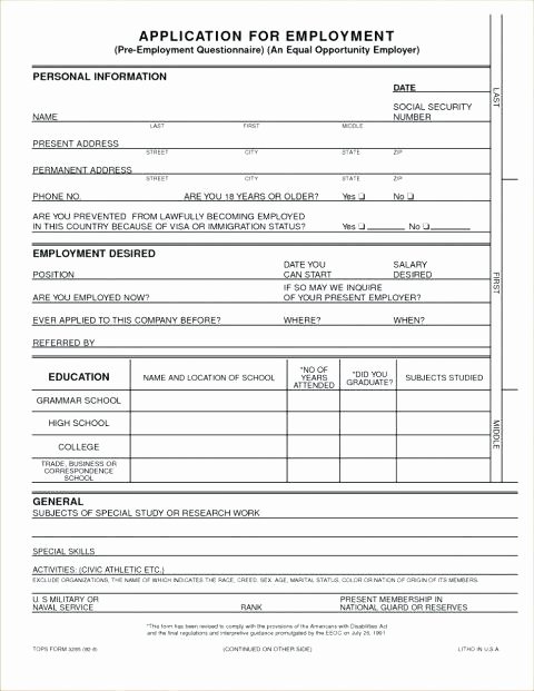 Job Application Template Doc Elegant General Job Application Template form Letter Sample