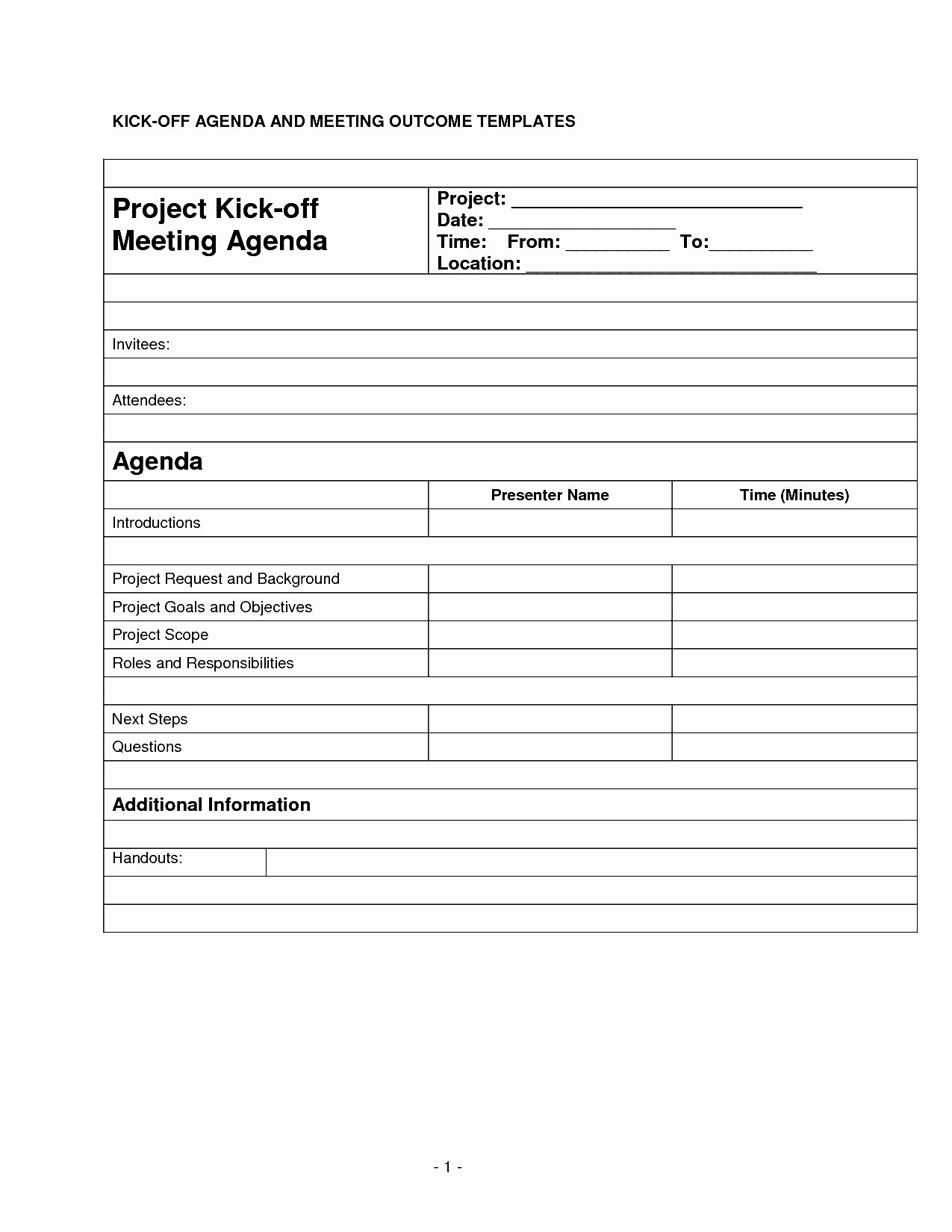 Kickoff Meeting Agenda Template Luxury Best Kick F Agenda and Meeting Out E Template Example