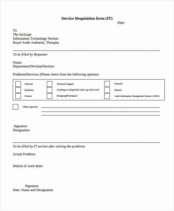 Lab Requisition form Template Best Of Requisition form Template 8 Free Pdf Documents Download