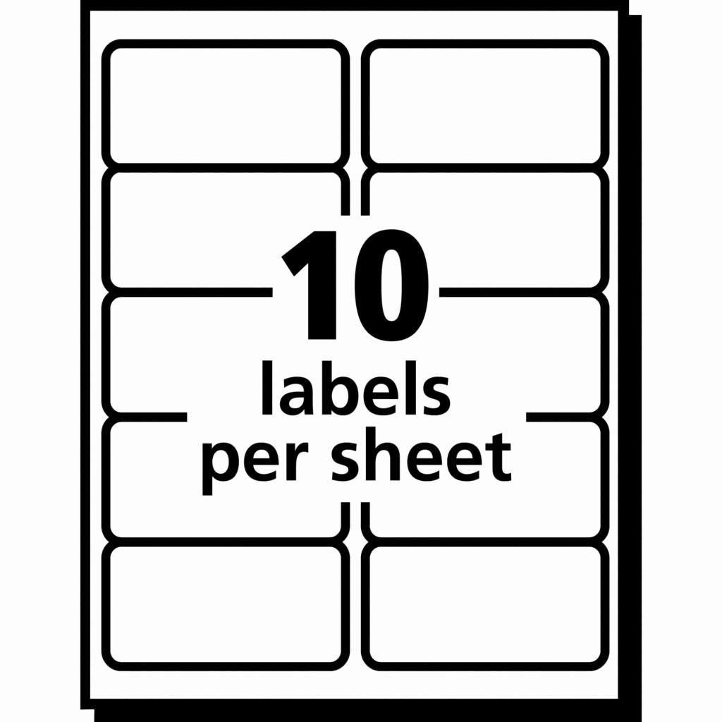 Labels Template for Pages Beautiful Avery Labels 10 Per Sheet Template Invoice