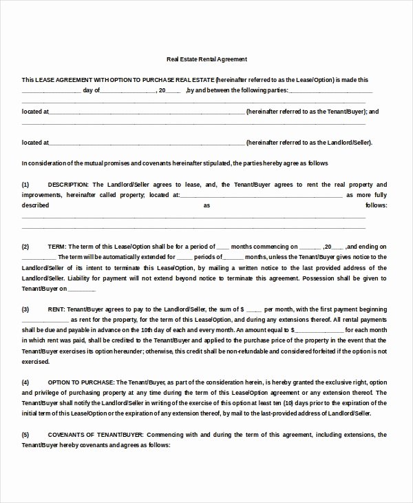 Land Lease Agreement Template Best Of 10 Property Rental Agreement Doc Pdf