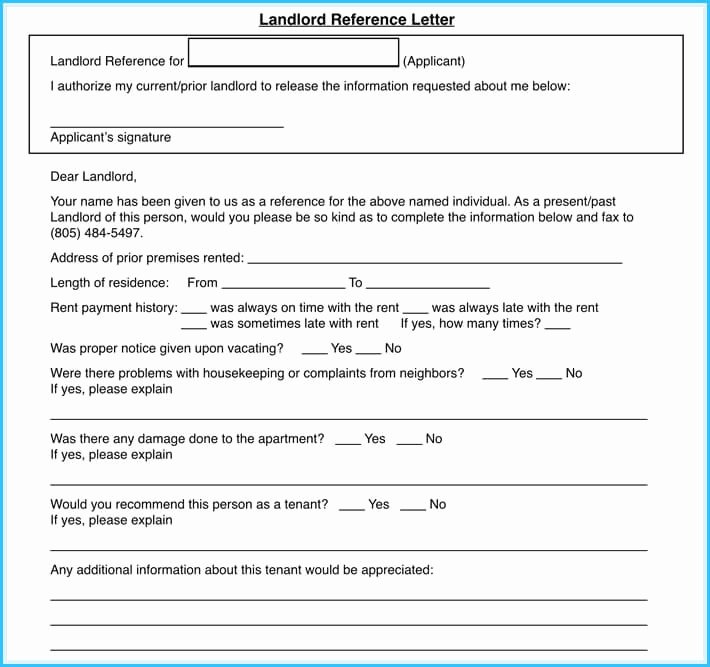 Landlord Reference Letter Template Unique 5 Sample Landlord Reference Letters What is It &amp; How to