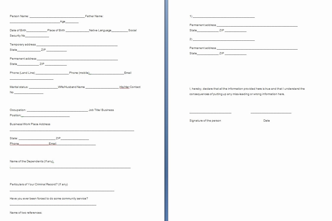 Landlord Verification form Template Best Of Verification forms Template Free formats Excel Word