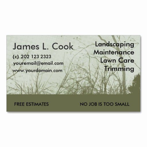 Landscape Business Card Template Awesome 9 Best Of Lawn Care Card Template Lawn Care