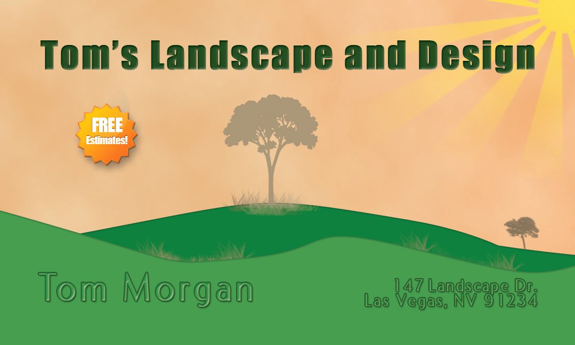 Landscape Business Card Template Luxury Construction and Landscaping Business Card Template – Free