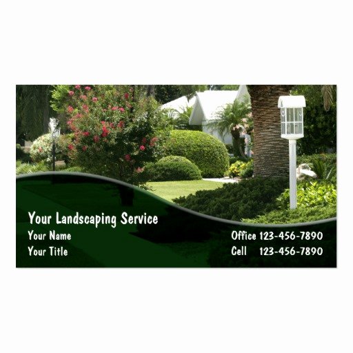 Landscape Business Card Template Unique Lawn Care Business Card Templates