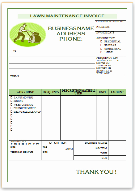 Landscaping Invoice Template Free Luxury 10 Free Landscaping Invoice Templates [professional