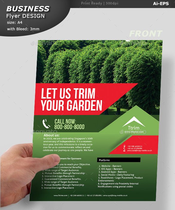 Lawn Care Flyers Template Awesome 29 Lawn Care Flyers Psd Ai Vector Eps