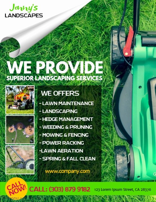 Lawn Care Flyers Template Inspirational Lawn Service Flyer Template