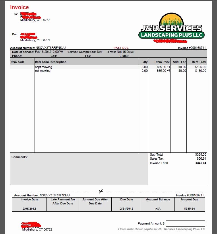 Lawn Care Invoice Template Inspirational Lawn Mowing Invoice Template Free Lawn Care Invoice