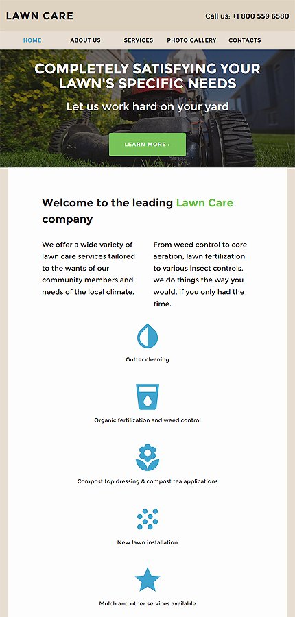 Lawn Care Website Template Unique Lawn Care Website Template