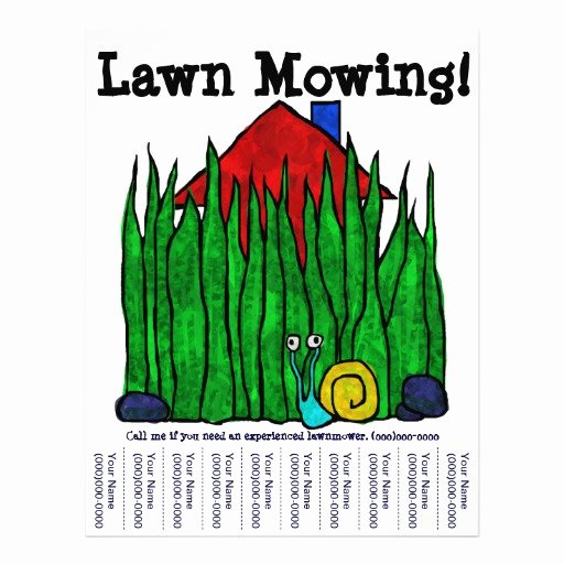 Lawn Mower Flyer Template Best Of Lawn Mowing Flyer