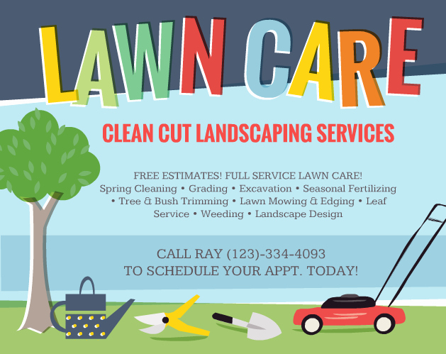 Lawn Mowing Flyer Template Elegant Lawn Care Flyers – Should You Use them the Lawn solutions