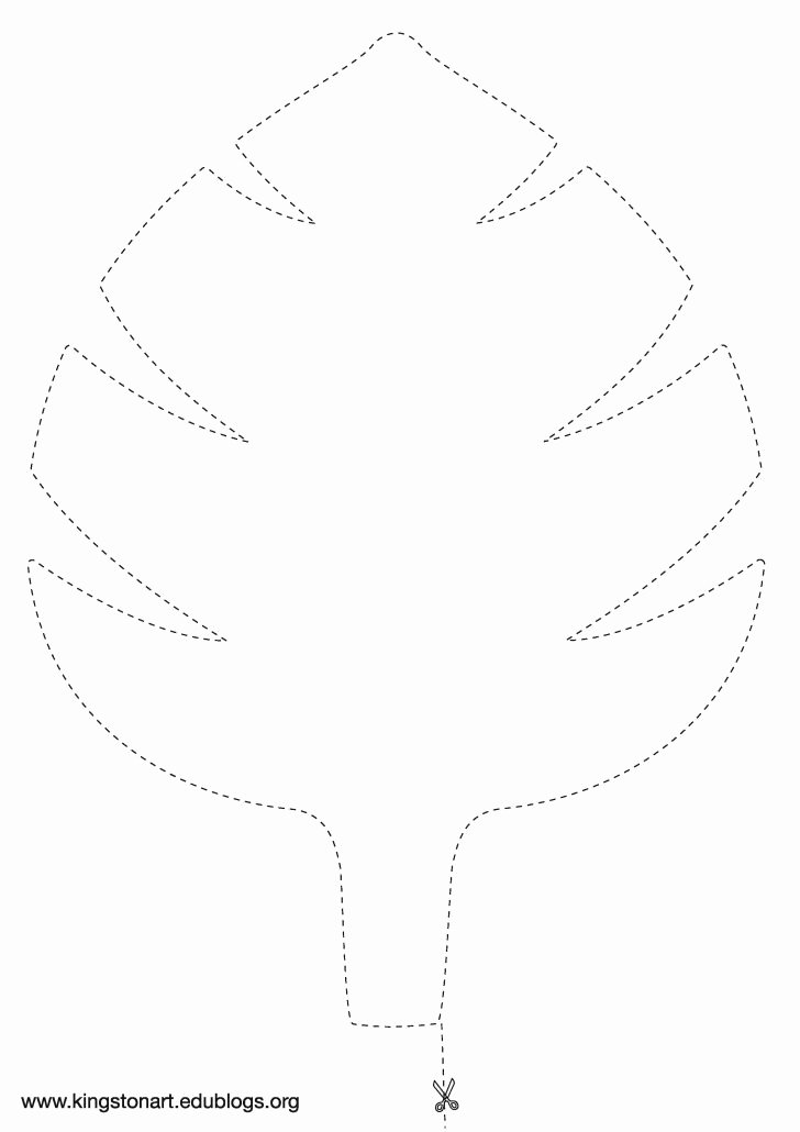 Leaf Template with Lines Fresh Template Leaf Template