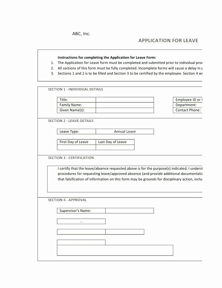 Leave Request form Template Fresh Employee Leave form Template – Ddmoon