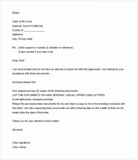 Legal Cover Letter Template Beautiful 7 Legal Letter Templates Free Sample Example format
