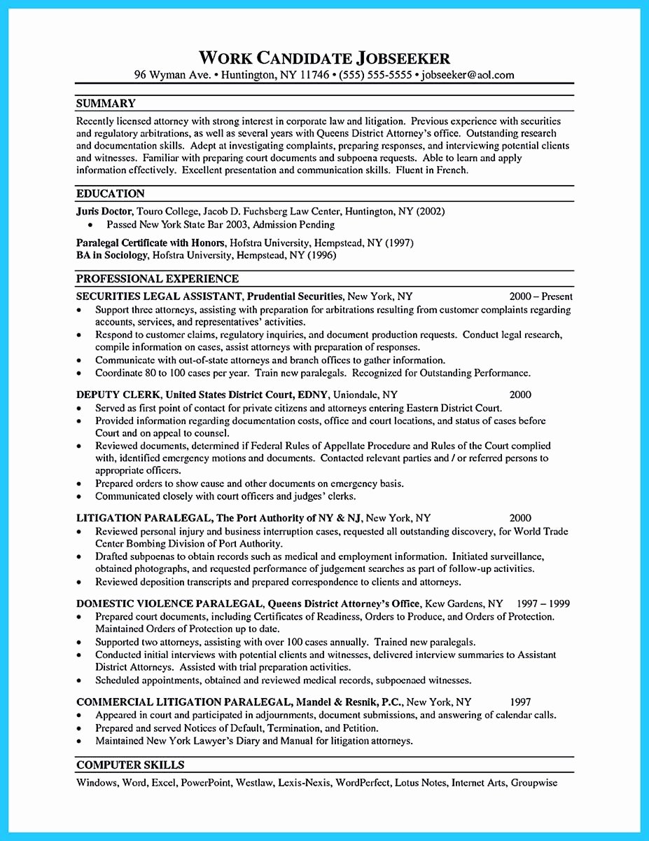 Legal Resume Template Word Awesome Arranging A Great attorney Resume Sample