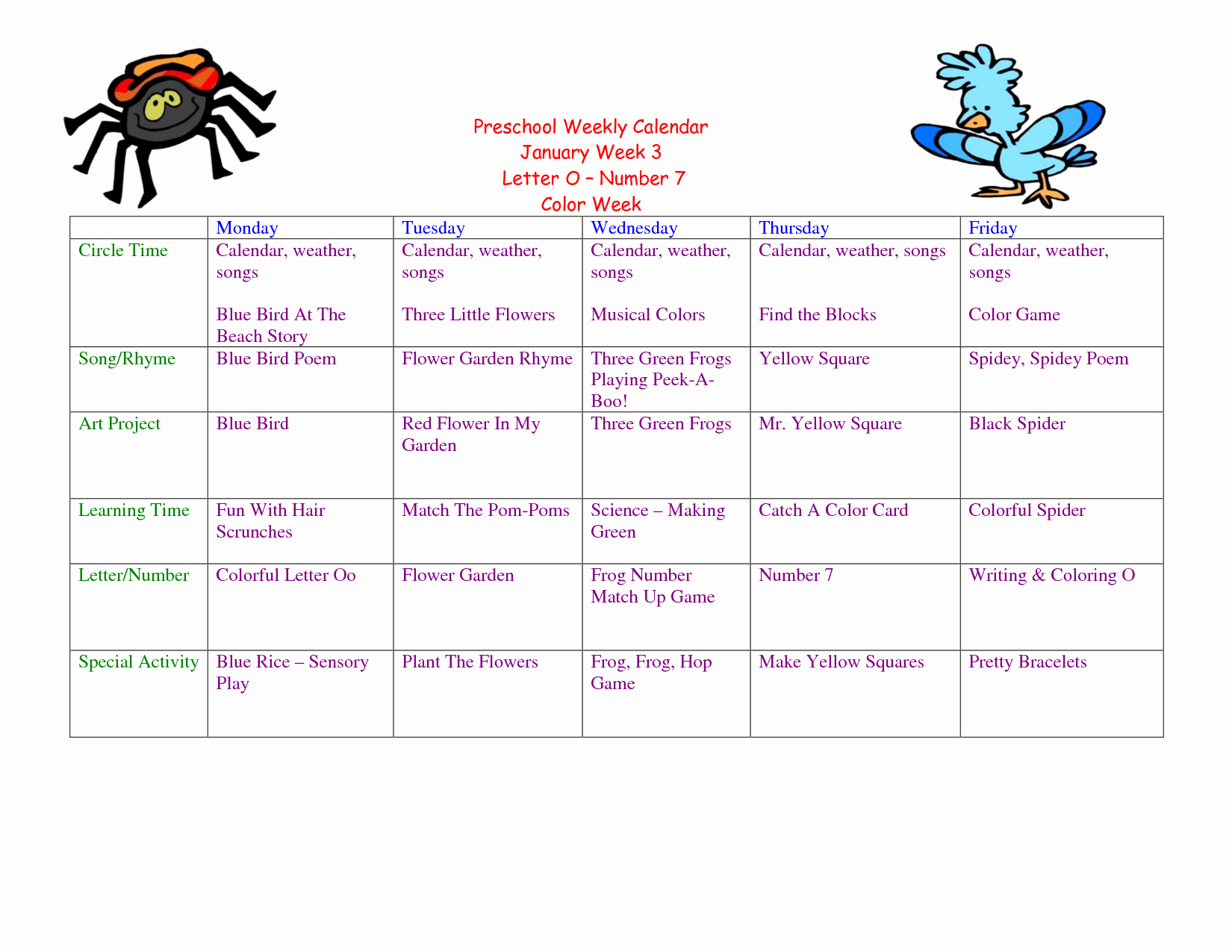 Lesson Plan Calendar Template Inspirational 10 Best Of Preschool Planning Calendar Template