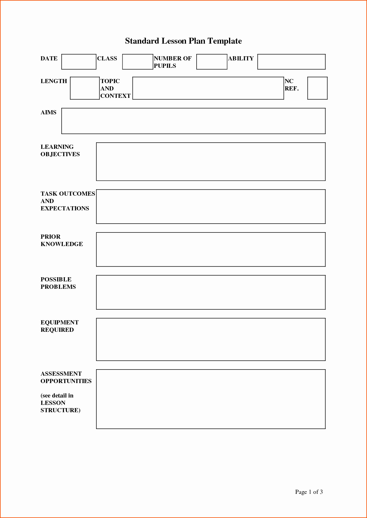 Lesson Plan Template Doc Awesome 8 Lesson Plan Template Doc Bookletemplate