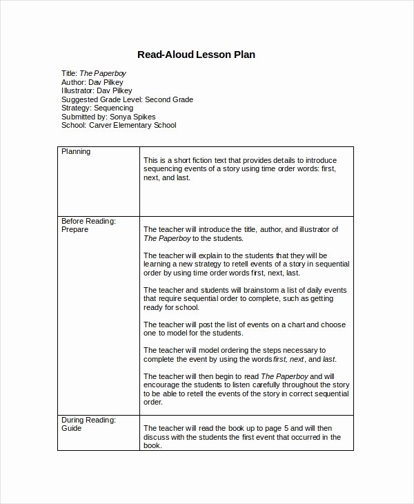 Lesson Plan Template Doc Lovely Lesson Plan Template 10 Free Word Pdf Document