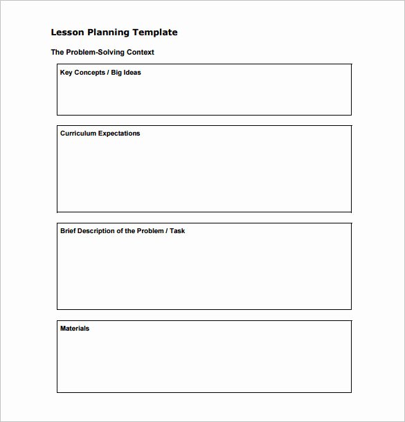 Lesson Plan Template Pdf Unique 7 Teacher Lesson Plan Templates Doc Pdf Excel