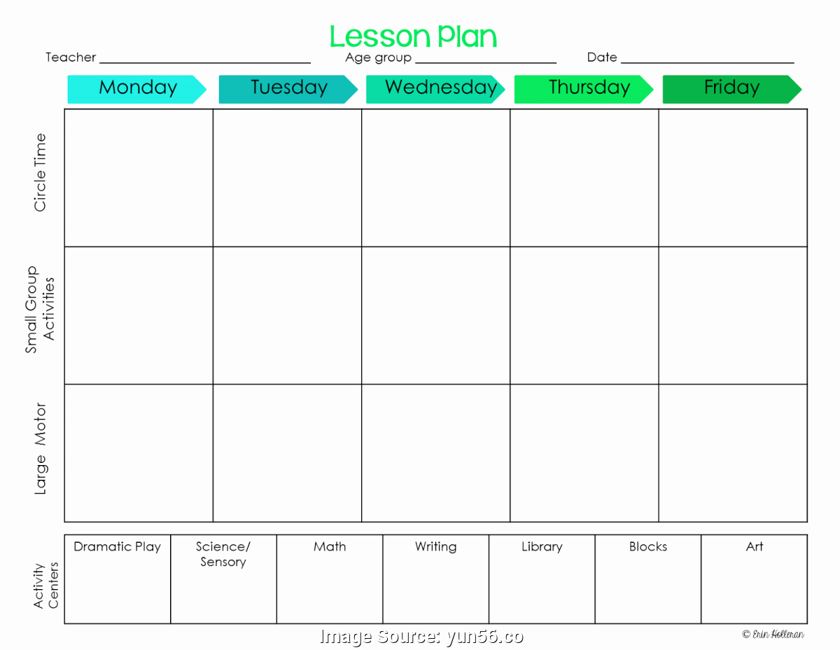 Lesson Plan Template Preschool Fresh Simple Preschool Lesson Plans Templates Block Schedule