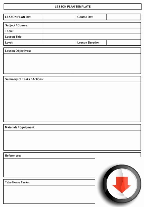 Lesson Plan Template Word Awesome Free Printable Lesson Plan Template