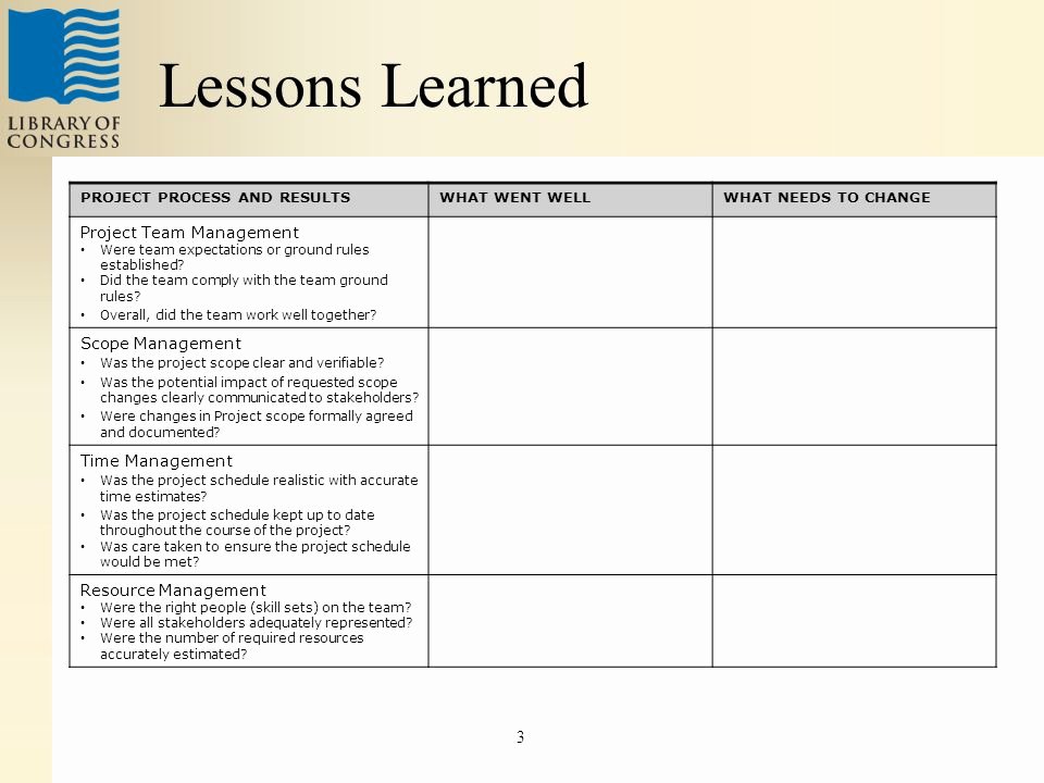 Lessons Learned Template Powerpoint Best Of Lessons Learned Project Management Template Lessons