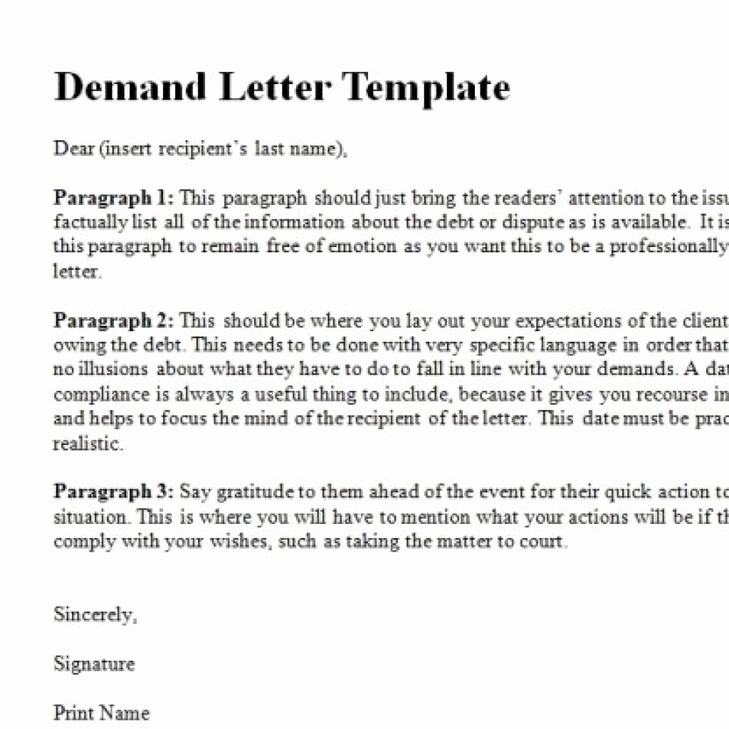 Letter Of Demand Template Awesome Dandy Letter Demand Template – Letter format Writing
