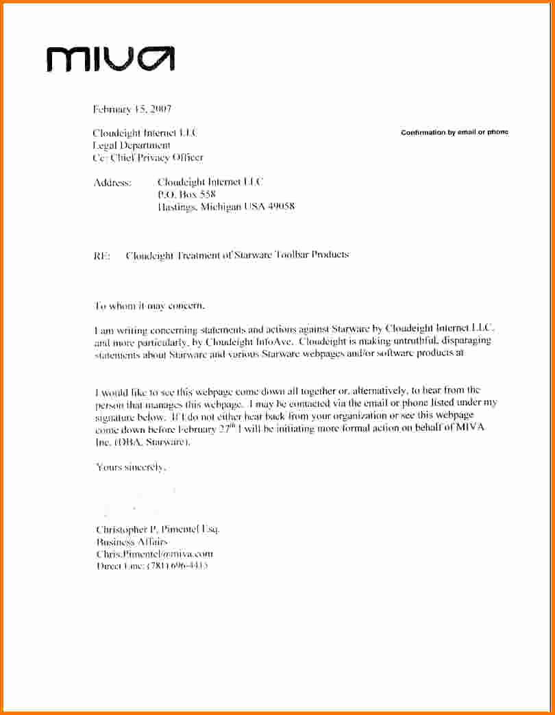 Letter Of Demand Template Best Of 10 formal Demand Letter Template