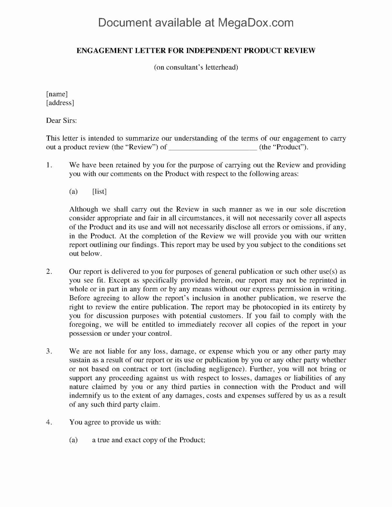 Letter Of Engagement Template Best Of Bookkeeping Engagement Letter Template Samples