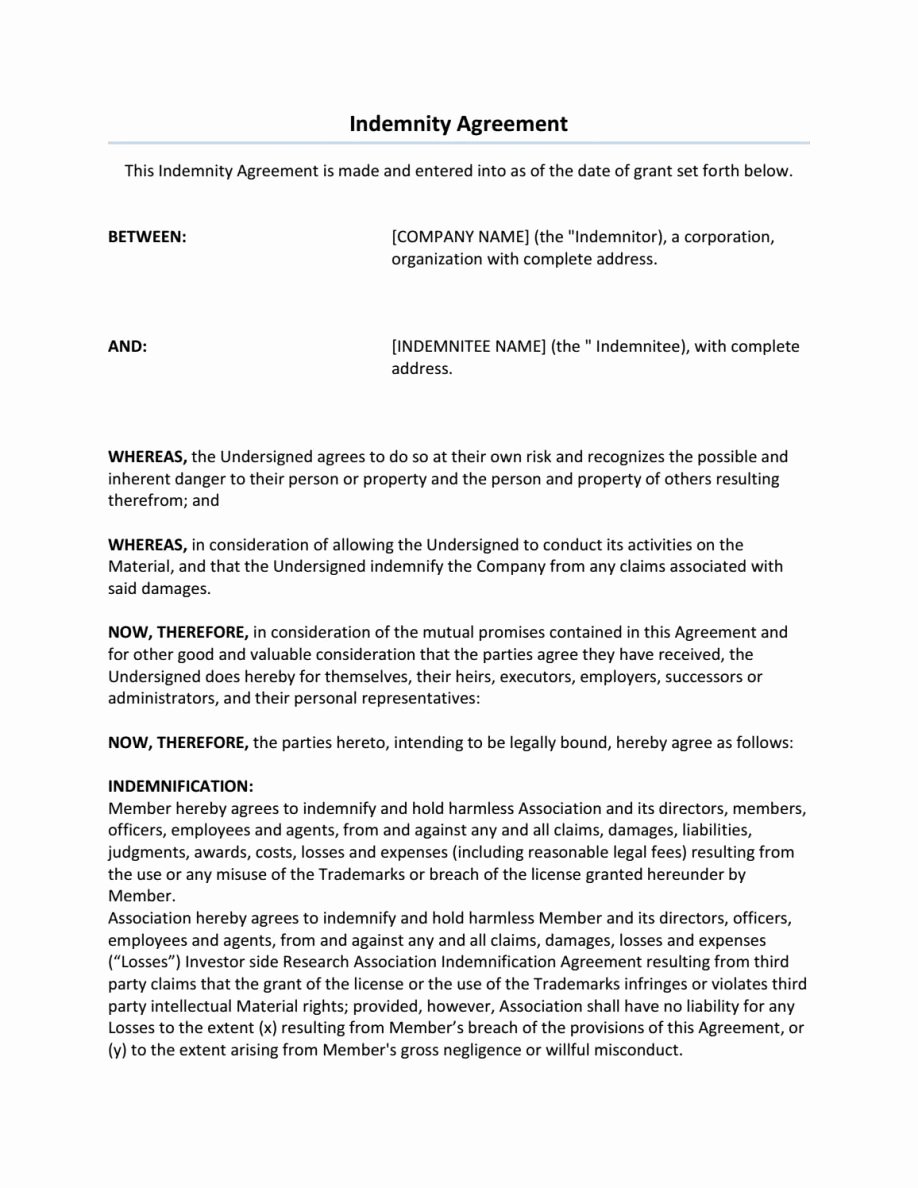 Letter Of Indemnification Template Awesome Indemnity Letter format Examples for Icici Bank Iran