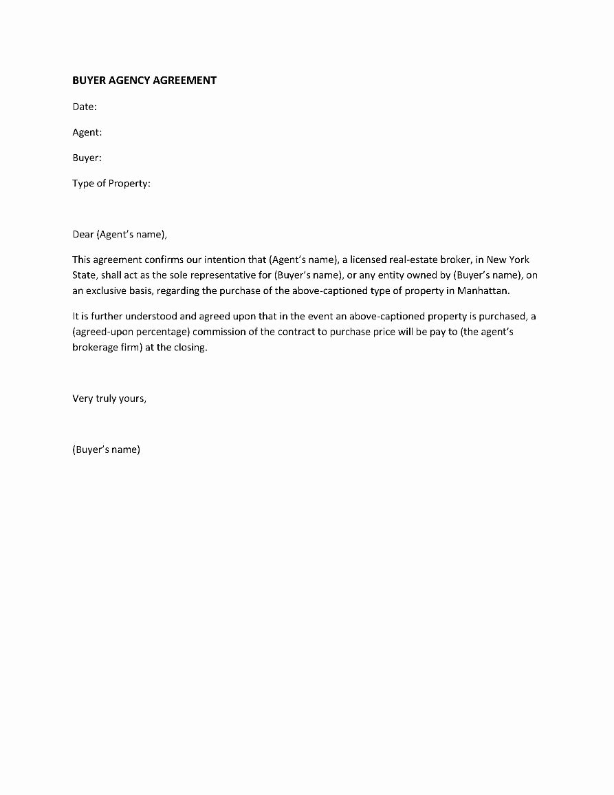 Letter Of Understanding Template Inspirational Free Printable Letter Of Agreement form Generic