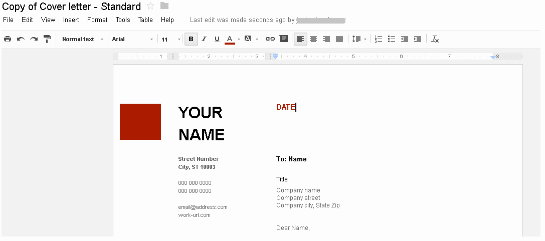 Letter Template Google Docs Awesome Cover Letter Template Google Docs