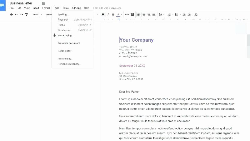 Letter Template Google Docs Luxury Thank You Letter Template Google Docs Google Docs Letter