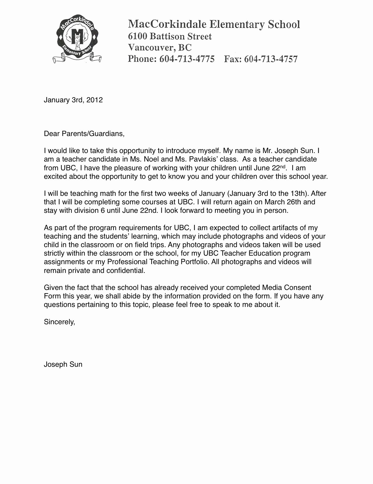 Letter to Parent Template New 301 Moved Permanently