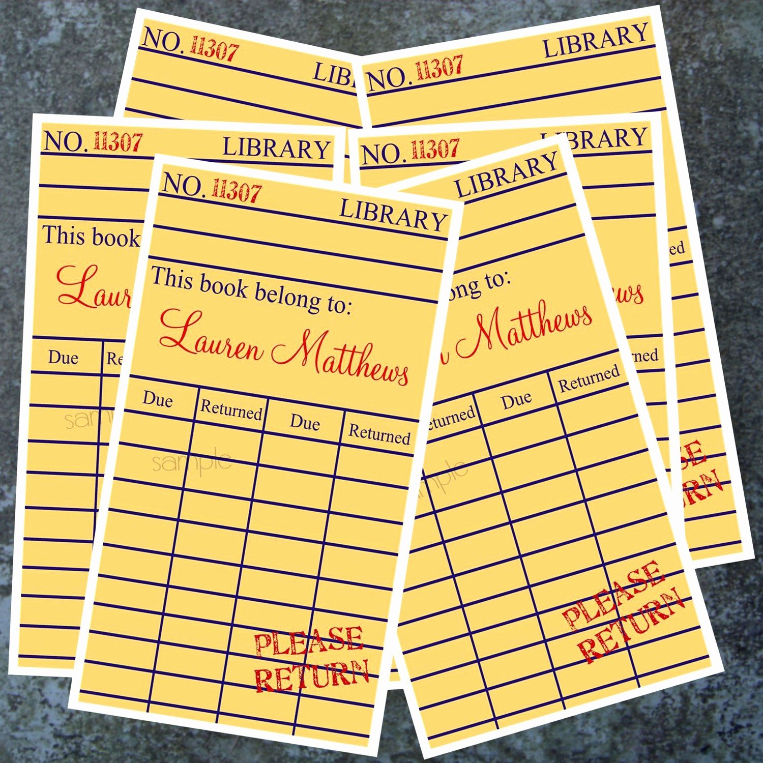 Library Checkout Cards Template Luxury Personalized Library Book Stickers Library Book Ex Libris