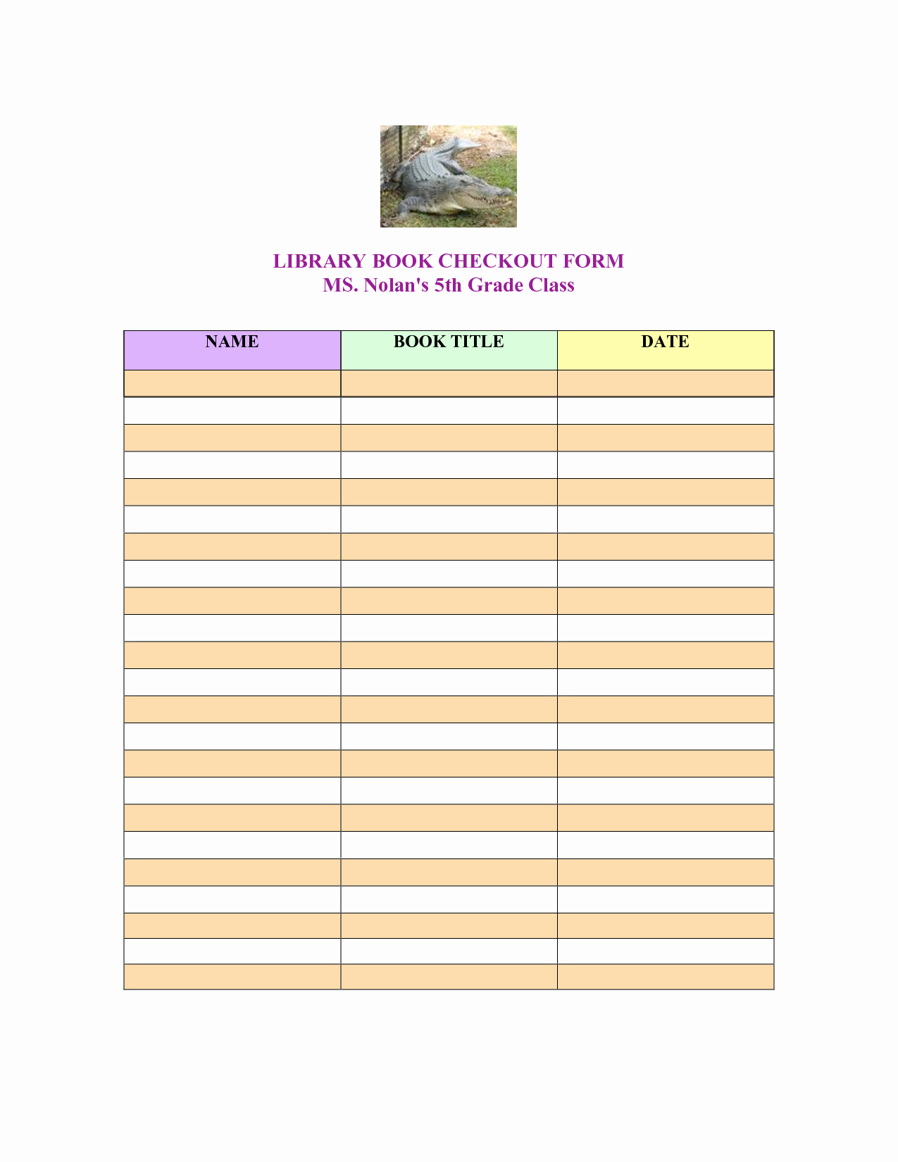 Library Checkout Cards Template New Best S Of Classroom Library Check Out Templates