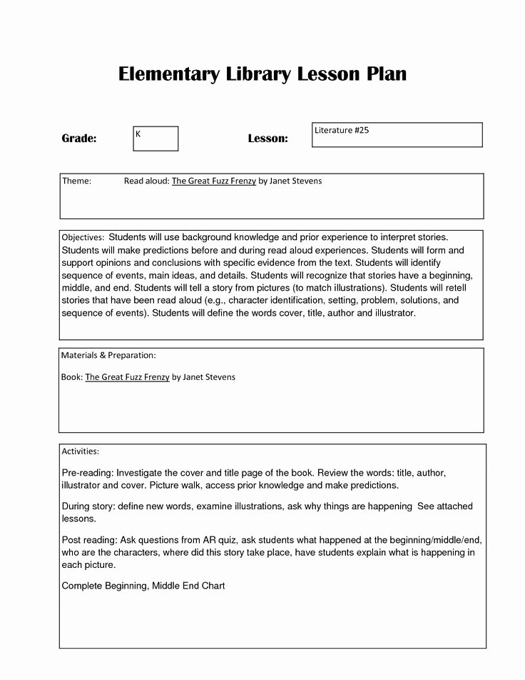 Library Lesson Plan Template New 499 Best Images About Library Lessons Misc On Pinterest