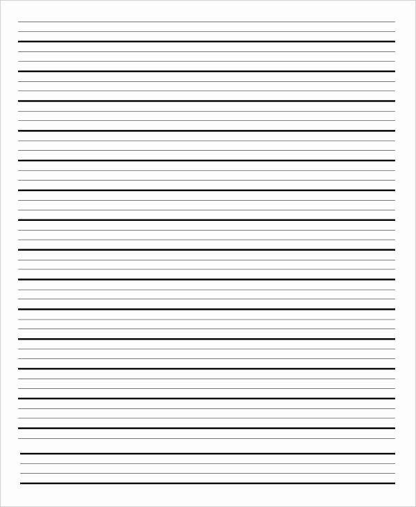 Lined Paper Template Pdf Fresh 13 Lined Paper Templates In Pdf