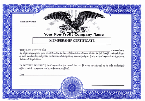 Llc Membership Certificate Template Best Of Custom Printed Certificates Not for Profit Not for