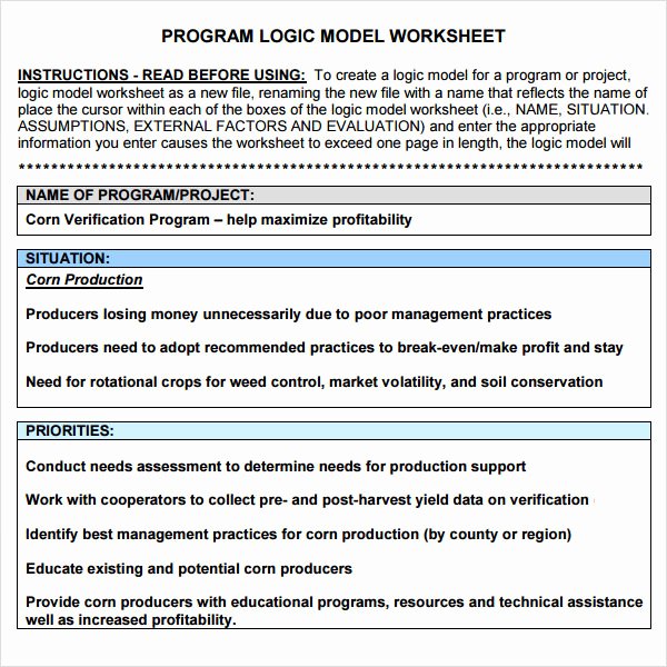 Logic Model Template Powerpoint Beautiful 12 Sample Logic Models